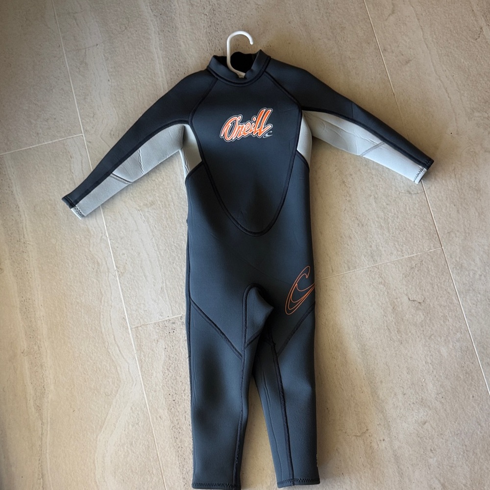 O'Neill Kids Swim Rashguard - Black and Gray